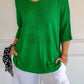 🥰Solid Color Knitted V-neck Top