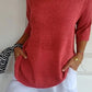 🥰Solid Color Knitted V-neck Top