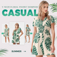 🌸Up to 40% off🔥Casual Floral Polka Dot Pocket Rompers