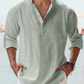 Men's linen casual long-sleeved shirt