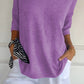 🥰Solid Color Knitted V-neck Top