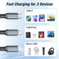 💥🎅Early Xmas Sales - 50% OFF🔥Transparent Luminous 3-in-1 Super Fast Charging Cable