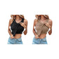 Women's Ribbed Stretchy Tank Top with Shelf Bra