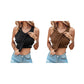 Women's Ribbed Stretchy Tank Top with Shelf Bra