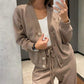 49% Off New Products Hot Sale🔥Women's Knitted Buttoned Jacket and Pants Two-piece Set