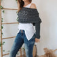 💝BIG SALE🔥49%OFF & ADD 4, Get 1 Free (Auto Discount) 🎁 Knitted Shawl Poncho - Perfect Gift!
