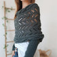 💝BIG SALE🔥49%OFF & ADD 4, Get 1 Free (Auto Discount) 🎁 Knitted Shawl Poncho - Perfect Gift!