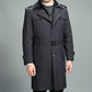 💥Crazy Discounts💥Men's Casual Zippered Lapel Trench Coat with Detachable Liner🧥🍷