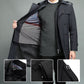 💥Crazy Discounts💥Men's Casual Zippered Lapel Trench Coat with Detachable Liner🧥🍷