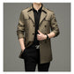 🥰Men's Double Breasted Windbreaker Jacket