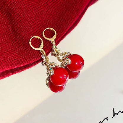 🐍HOT SALE 49% OFF🎀Gold Plated Snake Pearl Earrings