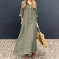 🌸Summer Cotton-Linen Blend Maxi Dress