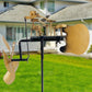 Handmade Metal Drummer Windmill Ground-Plug Decoration
