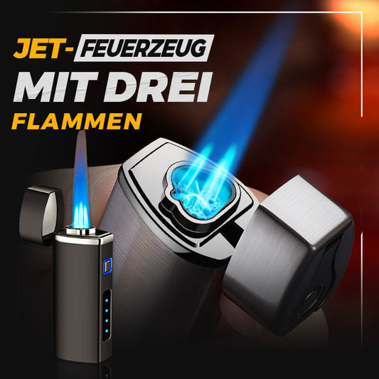 🔥Letzter Tag 49% Rabatt🔥 Dreifach-Jet-Flammen-Feuerzeug